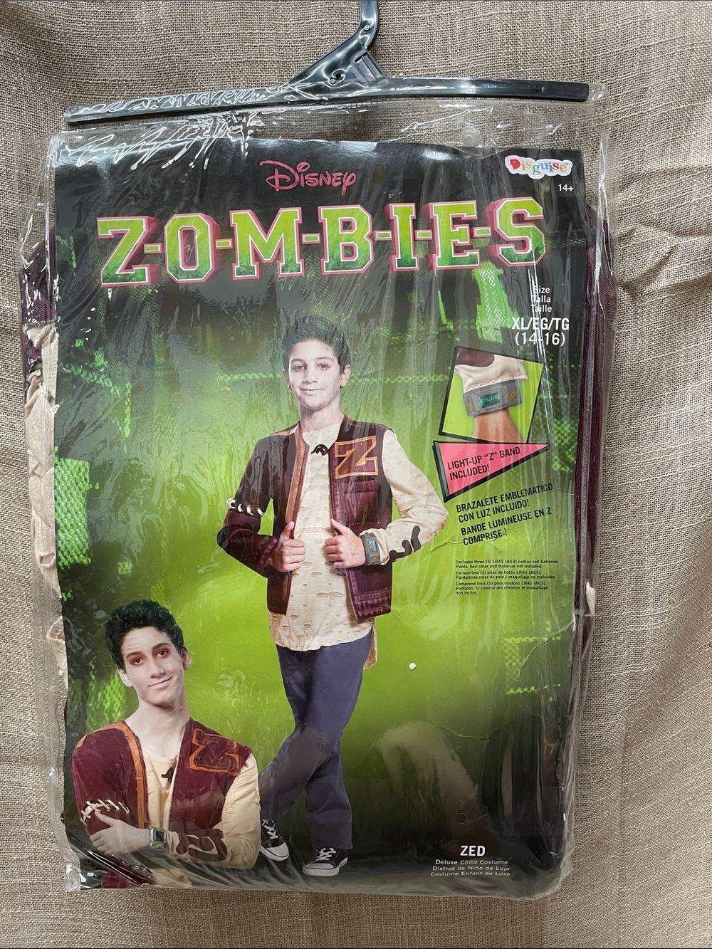 Disney ZOMBIES Zed Boys Costume - Maroon, Cream & Gold Accents